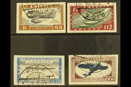 1933 (Sep) Air Wounded Airmen Fund Complete Imperf Set (Michel 228/31 B, SG 24B/46B), Superb Cds Used, Very Fresh. (4 St - Letonia