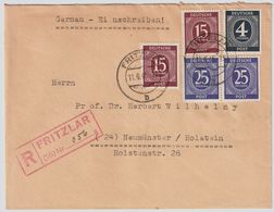 Nr. 926, Paar, Portogerechter Reko-Bf.  Fritzlar , Mi 46,-+   # A39 - Lettres & Documents