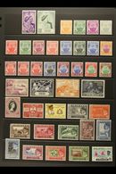 JOHORE 1948-65 FINE MINT COLLECTION On A Stock Page. Includes 1948 RSW Set, 1949-55 Definitive Range To $5 (set Less 1c  - Otros & Sin Clasificación