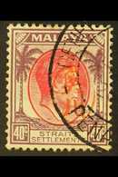PENANG 1942 (Mar) 40c Scarlet And Dull Purple With Okugawa Seal, SG J64, Very Fine Used. For More Images, Please Visit H - Autres & Non Classés