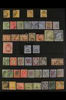 1863-1914 USED COLLECTION An All Different Collection Which Includes 1863-81 (watermark Crown CC) ½d Orange-buff And ½d  - Malte (...-1964)