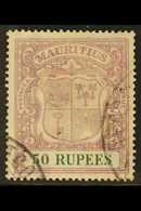 1921-26 50r Dull Purple & Green, SG 222, Used With Two Part Cds (these Dubious), Some Light Surface Marks & Small Repair - Maurice (...-1967)