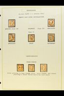 1852 ATTRACTIVE USED COLLECTION Written Up On Leaves With Shades & Postmark Interest - All Stamps With Identified Postma - Otros & Sin Clasificación