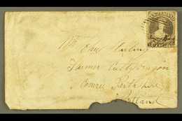 1862 "SUGAR CREEK" MANUSCRIPT CANCELLATION. 1862 (3 July) Badly Damaged And Rather Grubby Envelope To Scotland Bearing 6 - Andere & Zonder Classificatie