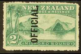 OFFICIAL 1907-11 2s Blue-green, SG O66, Very Fine Mint. For More Images, Please Visit Http://www.sandafayre.com/itemdeta - Andere & Zonder Classificatie
