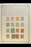 1927-1945 INTERESTING COLLECTION On Leaves, Mint (some Never Hinged) & Used Stamps, Includes "C" Overprints Inc 1p Pair  - Paraguay