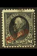 1899-1901 U S Administration "Philippines" Opt'd $1 Black (Type I), SG 264, Scott 237, Used For More Images, Please Visi - Filipinas