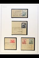 SPECIAL POSTMARKS COLLECTION 1945-95 Lovely Collection With A Good Range Of Issues On Large Pieces Tied By An All Differ - Otros & Sin Clasificación