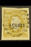 AZORES 1868-70 20r Bistre Imperf With 4 Large Margins, SG 3, Very Fine Used For More Images, Please Visit Http://www.san - Otros & Sin Clasificación