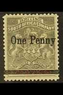 1896 1d On 4s Arms, SG 52, Very Fine Mint. Royal Cert. For More Images, Please Visit Http://www.sandafayre.com/itemdetai - Other & Unclassified