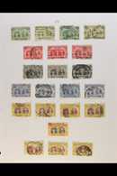 1910-1913 DOUBLE HEADS. USED COLLECTION With Shades & Perf Types On Leaves, Inc 1910-13 Perf 14 ½d (x4), 1d (x3), 2d (x3 - Autres & Non Classés