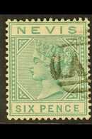 1883 6d Green, SG 32, Very Fine With Part AO9 Cancel Leaving Much Of The Portrait Clear.  For More Images, Please Visit  - San Cristóbal Y Nieves - Anguilla (...-1980)