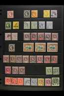 1863-1966 USED SELECTION Presented On Stock Pages. Includes 1863 1d, 1864 P12½ 1d & 4d, P14 6d & 1s, KEVII & KGV Ranges  - St.Lucia (...-1978)