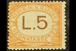 POSTAGE DUE 1925-39 5L Orange & Brown, Sass 26, SG D124, Never Hinged Mint For More Images, Please Visit Http://www.sand - Otros & Sin Clasificación
