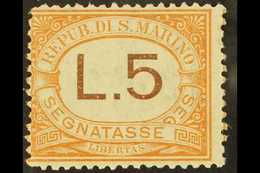 POSTAGE DUE 1925-39 5L Orange & Brown, Sass 26, SG D124, Never Hinged Mint For More Images, Please Visit Http://www.sand - Autres & Non Classés