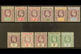 1904-05 Set (less 5d) To 2s, SG 86/96, With Both 1d Papers, Very Fine Mint. (11) For More Images, Please Visit Http://ww - Sierra Leona (...-1960)