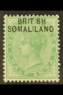 1903 ½a Yellow Green, Ovptd, Variety "BRIT SH", SG 1a, Very Fine Mint. For More Images, Please Visit Http://www.sandafay - Somaliland (Protectorate ...-1959)