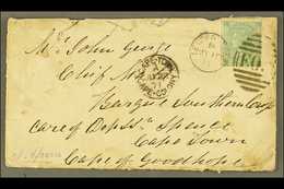 CAPE OF GOOD HOPE 1871 (10 May) Env From England To Cape Town Bearing GB 1s Green With Cape Town / Cape Colony Arrival C - Zonder Classificatie