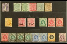 NATAL 1863-1908 MINT Selection On A Stock Card. QV To 1s, KEVII To 6d. Cat £200+ (20 Stamps) For More Images, Please Vis - Non Classés