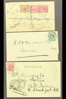NATAL 1895-1910 Range Of Covers And Cards, With 1895 Envelope Registered To J'burg With Stamps Tied By Registered GPO Cd - Zonder Classificatie