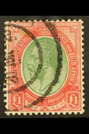 1913-24 £1 Green & Red, SG 17, Good Used, C.d.s. Postmark. For More Images, Please Visit Http://www.sandafayre.com/itemd - Ohne Zuordnung