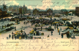 JOHANNESBURG, Picture Card Market Square 1904 To Lübeck, Germany - Very Fine - Sin Clasificación