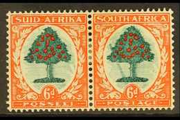 1933-48 6d Green & Vermillion, "Falling Ladder" Variety, SG 61a, Mint With A Few Lightly Toned Perfs, Striking Variety ( - Ohne Zuordnung