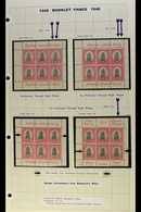 BOOKLET PANES 1948 Range Of ½d, 1d & 1½d Panes Ex Booklet SG SB18, With Various Different Postal Slogans On Margins, SG  - Zonder Classificatie