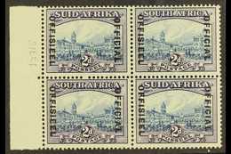 OFFICIAL 1939 2d Blue And Violet (20mm Between Lines Of Overprint), SG O23, Left Marginal BLOCK OF FOUR Very Fine Mint ( - Zonder Classificatie