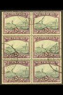 UNION VARIETY 1930-44 2d Slate-grey & Deep Lilac, Watermark Upright, JOINED PAPER VARIETY In A Block Of 6 (join On Middl - Ohne Zuordnung