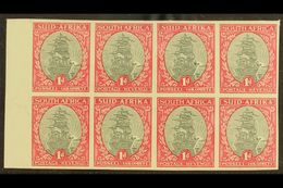 UNION VARIETY 1933-48 1d Grey & Carmine, IMPERFORATE BLOCK OF 8, SG 56a, Never Hinged Mint Marginal Block. Great Piece!  - Unclassified