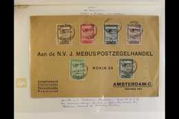 1929 Seville  Bercelona Exhibition Airmail Set Complete On Cover To Amsterdam Tied By Madrid 14 Feb 29 Cds (1st Day) Can - Otros & Sin Clasificación