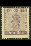 1858 9ore Purple, SG 7, Mint, Centred High But Not Perfed Into Design And Some Slight Gum Adherence. Cat SG £450 For Mor - Otros & Sin Clasificación