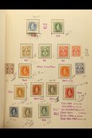 1899-1907 SEMI SPECIALIZED USED COLLECTION Neatly Presented In A File Folder. A Mint & Used, Semi Specialized Collection - Other & Unclassified