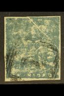 1852-60 (1d) Grey To Bluish Grey, Fifth Issue, PRE-PRINTING PAPER FOLD Across Top Right Corner, SG 19, Fine Used, Four M - Trinidad Y Tobago