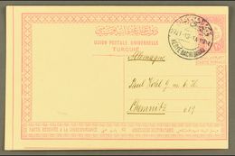 USED IN IRAQ 1913 20pa Postal Stationery Postcard Addressed To Germany, Cancelled By "KERYE BACHI (BAGDAD)" Bilingual Cd - Otros & Sin Clasificación