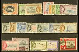 1953-60 COMPLETE QEII. Presented On A Stock Card, SG 234/253, Never Hinged Mint (ex New Constitution Set Of 2). Lovely ( - Turks And Caicos