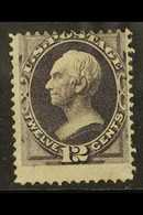 1870 12c Dull Violet President Clay, Sc 151, Good Mint No Gum, Centered High. Cat Sc $1000 (£660) As No Gum. For More Im - Andere & Zonder Classificatie