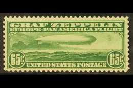 1930 AIRMAILS - 1930 65c Green, Graf Zeppelin Issue, Scott C13, Never Hinged Mint. For More Images, Please Visit Http:// - Autres & Non Classés