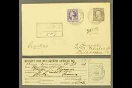 AMERICAN SAMOA 1927 (Dec 27) Registered Cover Franked With 3c Washington & 15c Franklin, Postmarked Pago Pago, Addressed - Andere & Zonder Classificatie