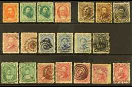 HAWAII 1864-1899 USED COLLECTION On Stock Cards, Includes 1864-86 To 18c, 1875 To 12c, 1882 To 10c Incl 2c (x2), 1883-86 - Autres & Non Classés