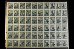 CINDERELLAS 1922 St Dunstan's Charity Stamps/labels To Raise Money For The Blind. Rouletted Complete Mint Se-tenant Shee - Andere & Zonder Classificatie