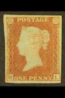 1841 1d Red-brown, SG 8, Mint Good Part OG, 4 Margins. Cat £600. For More Images, Please Visit Http://www.sandafayre.com - Altri & Non Classificati