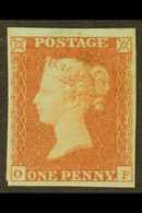 1841 1d Red-brown, SG 8, Mint Good Part OG, 4 Margins, Slight Stain Above Queens Head. Cat £600. For More Images, Please - Other & Unclassified