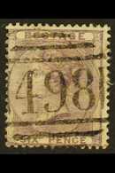 1855-57 6d Pale Lilac On Thick Paper, SG 70b, Fine Used, Full Perfs, Cat £425. For More Images, Please Visit Http://www. - Autres & Non Classés
