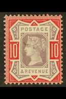 1887-92 10d Dull Purple And Deep Dull Carmine, SG 210a, Very Fine Lightly Hinged Mint. Cat £650. For More Images, Please - Autres & Non Classés