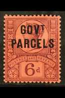 OFFICIAL GOVERNMENT PARCELS 1887-90 6d Purple On Rose "GOVT. PARCELS" Overprint, SG O66, Fine Mint, Very Fresh. For More - Autres & Non Classés