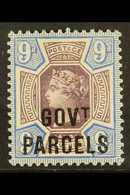 OFFICIAL GOVERNMENT PARCELS 1887-90 9d Dull Purple & Blue "GOVT. PARCELS" Overprint, SG O67, Fine Mint, Very Fresh. For  - Sonstige & Ohne Zuordnung