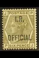 OFFICIAL INLAND REVENUE 1882-1901 6d Grey Plate 18 "I.R. OFFICIAL" Overprint, SG O4, Mint With Part Original Gum, Fresh  - Autres & Non Classés