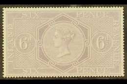 POSTAL FISCAL 1860-7 6d Pale Reddish Lilac, Wmk Anchor 16mm, SG F14, Never Hinged Mint. A Beautiful Example, Rare In Thi - Autres & Non Classés